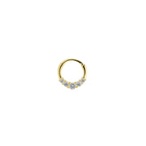Sterling Silver Crown Helix Tragus Huggie Earring